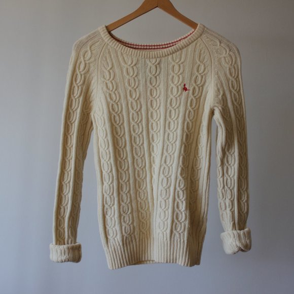 Jack Wills Cable Knit Wool Sweater Small - Picture 2 of 10